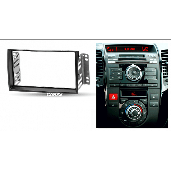 Πρόσοψη Kia Venga (2010 - 2019) 2-DIN πλαίσιο για ηχοσύστημα ή οθόνη αυτοκινήτου 2DIN φιλέτο 2 DIN