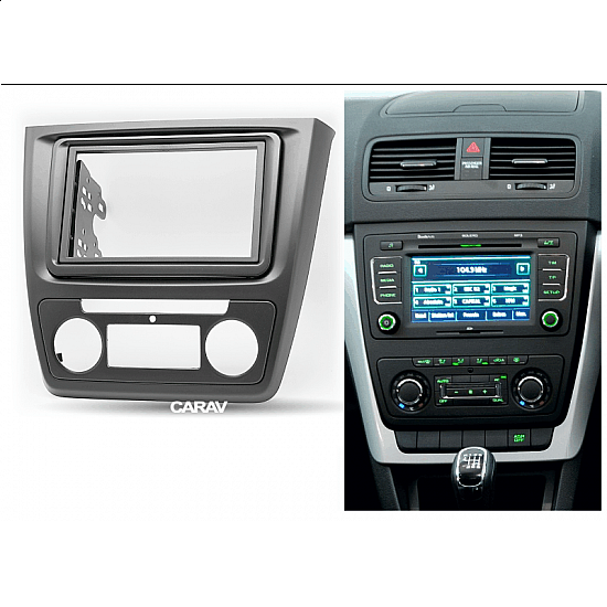 Πρόσοψη Skoda Yeti (2009 - 2017) με αυτόματο κλιματισμό 2-DIN πλαίσιο για ηχοσύστημα ή οθόνη αυτοκινήτου 2DIN φιλέτο 2 DIN