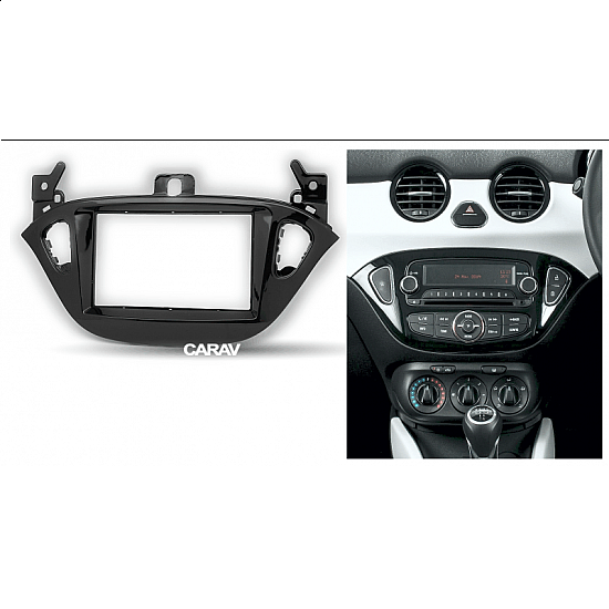 Πρόσοψη Opel Adam, Corsa E (2-DIN πλαίσιο για ηχοσύστημα ή οθόνη αυτοκινήτου 2DIN φιλέτο 2 DIN)
