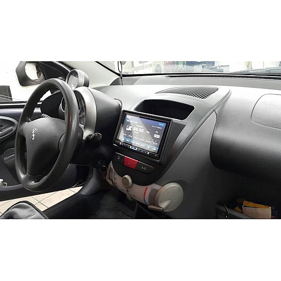 Πρόσοψη Citroen C1 Peugeot 1007 107 Toyota Aygo (2-DIN πλαίσιο για ηχοσύστημα ή οθόνη αυτοκινήτου 2DIN φιλέτο 2 DIN)