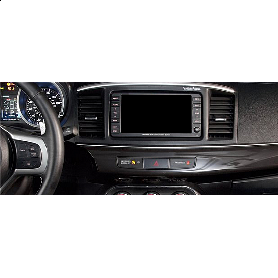 Πρόσοψη για Mitsubishi Outlander, Citroen C Crosser, Peugeot 4007 (NAVI) 2-DIN πλαίσιο για ηχοσύστημα ή οθόνη αυτοκινήτου 2DIN φιλέτο 2 DIN Μαύρη
