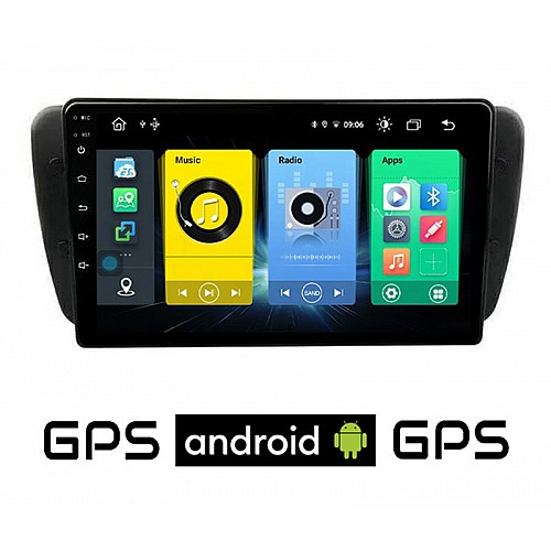 SEAT IBIZA (2008 - 2015) Android οθόνη αυτοκίνητου με GPS WI-FI (ηχοσύστημα αφής 9" ιντσών OEM Youtube Playstore MP3 USB Radio Bluetooth Mirrorlink εργοστασιακή, 4x60W, AUX) SE56