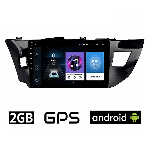 TOYOTA COROLLA (2013 - 2016) Android οθόνη αυτοκίνητου 2GB με GPS WI-FI (ηχοσύστημα αφής 10" ιντσών OEM Youtube Playstore MP3 USB Radio Bluetooth Mirrorlink εργοστασιακή, 4x60W, AUX) TO69-2GB