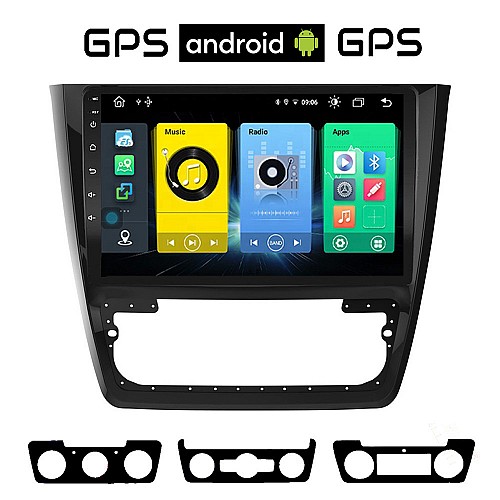 SKODA YETI (2014-2017) Android οθόνη αυτοκίνητου με GPS WI-FI (ηχοσύστημα αφής 10" ιντσών OEM Youtube Playstore MP3 USB Radio Bluetooth Mirrorlink εργοστασιακή, 4x60W, AUX) SK51