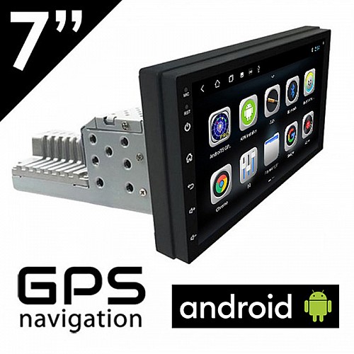 1DIN Android οθόνη αυτοκινήτου 7" ιντσών με GPS (ηχοσύστημα WI-FI, Youtube, USB, 1DIN, MP3, MP5, Bluetooth, Mirrorlink, Universal, 4x60W, AUX, GPS) F7