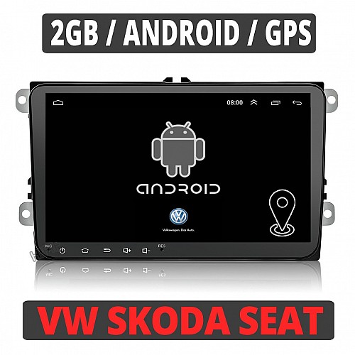 VW SKODA SEAT 2GB Android οθόνη αυτοκίνητου 9" ιντσών GPS WI-FI (Playstore Youtube Volkswagen Golf Polo Passat Octavia Leon MP3 USB Video radio ΟΕΜ Bluetooth 8239N2 OEM Mirrorlink)