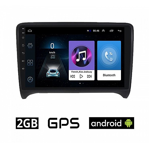 AUDI TT (2007 - 2015) Android οθόνη αυτοκίνητου 2GB με GPS WI-FI (ηχοσύστημα αφής 9" ιντσών OEM Youtube Playstore MP3 USB Radio Bluetooth Mirrorlink εργοστασιακή, 4x60W, AUX) AU25-2GB