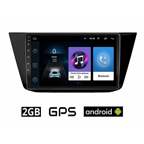 Volkswagen VW TOURAN (μετά το 2016) Android οθόνη αυτοκίνητου 2GB με GPS WI-FI (ηχοσύστημα αφής 10" ιντσών OEM Youtube Playstore MP3 USB Radio Bluetooth Mirrorlink, 4x60W, AUX, USB)