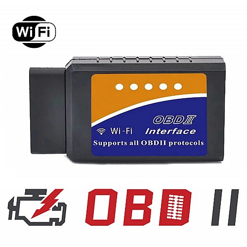 OBD2 WI-FI διαγνωστικό βλαβών αυτοκινήτου (Torque Pro Auto Scan Tool ELM327 V2.5 Mini OBDII OBD 2 WIFI check engine σβήσιμο διαγραφή κωδικών βλάβης ασύρματο wireless WIFI κινητό εφαρμογή βλάβη τσεκάρισμα μηχανής app)