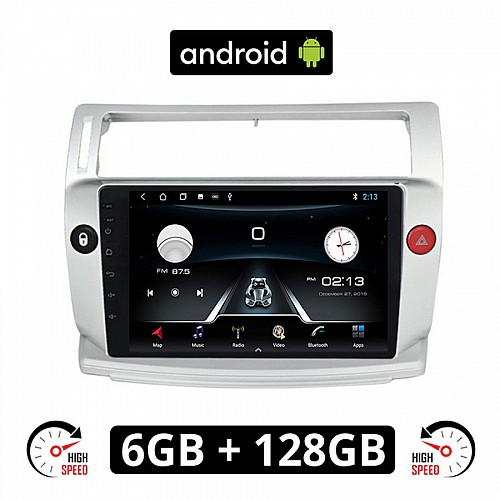 CITROEN C4 (2004 - 2010) Android οθόνη αυτοκίνητου 6GB με GPS WI-FI (ηχοσύστημα αφής 9" ιντσών OEM Youtube Playstore MP3 USB Radio Bluetooth Mirrorlink εργοστασιακή, 4x60W, AUX) CIT356-6GB