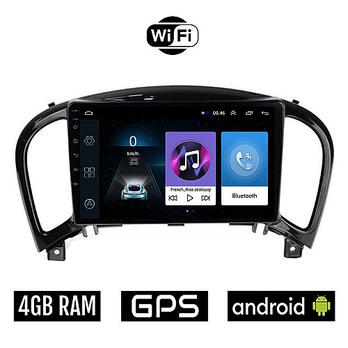 NISSAN JUKE (μετά το 2009) Android οθόνη αυτοκίνητου 4GB με GPS WI-FI (ηχοσύστημα αφής 9" ιντσών OEM Youtube Playstore MP3 USB Radio Bluetooth Mirrorlink εργοστασιακή, 4x60W, AUX)