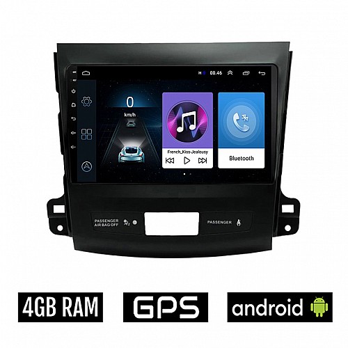 MITSUBISHI OUTLANDER (2006 - 2012) Android οθόνη αυτοκίνητου 4GB με GPS WI-FI (ηχοσύστημα αφής 9" ιντσών OEM Youtube Playstore MP3 USB Radio Bluetooth Mirrorlink εργοστασιακή, 4x60W)