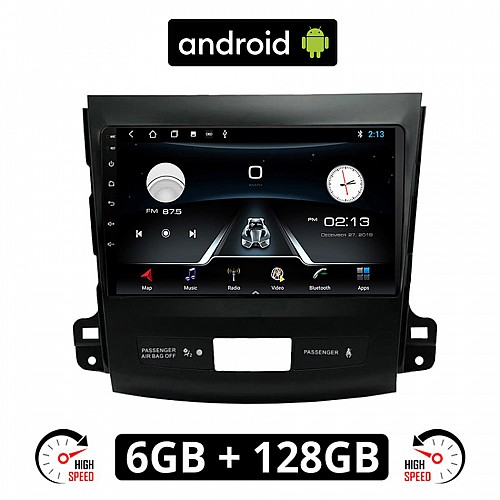 MITSUBISHI OUTLANDER (2006 - 2012) Android οθόνη αυτοκίνητου 6GB με GPS WI-FI (ηχοσύστημα αφής 9" ιντσών OEM Youtube Playstore MP3 USB Radio Bluetooth Mirrorlink εργοστασιακή, 4x60W, AUX)