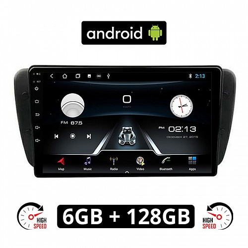 SEAT IBIZA (2008 - 2015) Android οθόνη αυτοκίνητου 6GB με GPS WI-FI (ηχοσύστημα αφής 9" ιντσών OEM Youtube Playstore MP3 USB Radio Bluetooth Mirrorlink εργοστασιακή, 4x60W, AUX) SE56-6GB