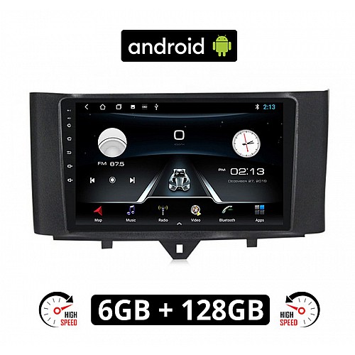 SMART 451 (FORTWO) 2010-2015 Android οθόνη αυτοκίνητου 9" ιντσών 6GB με GPS WI-FI (ηχοσύστημα αφής FORTWO OEM Youtube Playstore MP3 USB Radio Bluetooth Mirrorlink εργοστασιακή, AUX, 4x60W) SM11-6GB