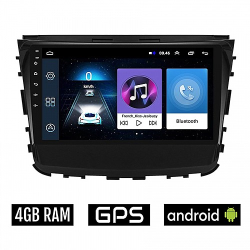 SSANGYONG REXTON (μετά το 2017) Android οθόνη αυτοκίνητου 4GB με GPS WI-FI (ηχοσύστημα αφής 10" ιντσών OEM Youtube Playstore MP3 USB Radio Bluetooth Mirrorlink εργοστασιακή 4x60W)