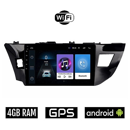 TOYOTA COROLLA (2013 - 2016) Android οθόνη αυτοκίνητου 4GB με GPS WI-FI (ηχοσύστημα αφής 10" ιντσών OEM Youtube Playstore MP3 USB Radio Bluetooth Mirrorlink εργοστασιακή, 4x60W, AUX)