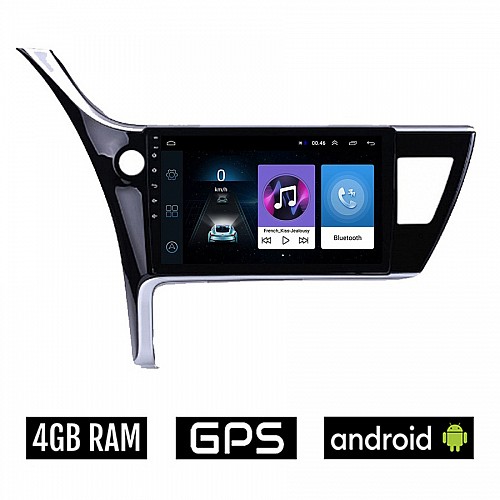 TOYOTA COROLLA (2017 - 2019) Android οθόνη αυτοκίνητου 4GB με GPS WI-FI (ηχοσύστημα αφής 10" ιντσών OEM Youtube Playstore MP3 USB Radio Bluetooth Mirrorlink εργοστασιακή, AUX, 4x60W)