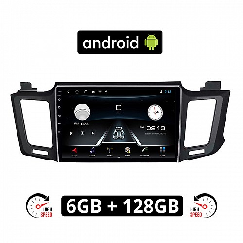 TOYOTA RAV4 (2013 - 2019) Android οθόνη αυτοκίνητου 6GB με GPS WI-FI (ηχοσύστημα αφής 10" ιντσών OEM RAV 4 Youtube Playstore MP3 USB Radio Bluetooth Mirrorlink εργοστασιακή, 4 x 60W, AUX)  TO90-6GB