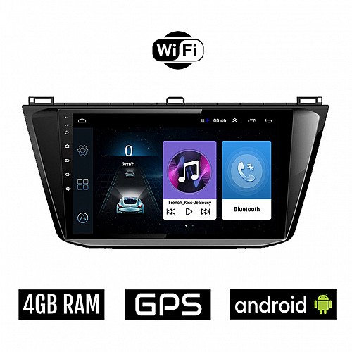 Volkswagen VW TIGUAN (μετά 2016) Android οθόνη αυτοκίνητου 4GB με GPS WI-FI (ηχοσύστημα αφής 10" ιντσών OEM Youtube Playstore MP3 USB Radio Bluetooth Mirrorlink, Εργοστασιακή 4x60W, AUX)