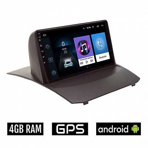 FORD FIESTA 2010 - 2018 Android οθόνη αυτοκίνητου 4GB με GPS WI-FI (ηχοσύστημα αφής 9" ιντσών OEM Youtube Playstore MP3 USB Radio Bluetooth Mirrorlink εργοστασιακή, 4x60W, AUX) FO99-4GB