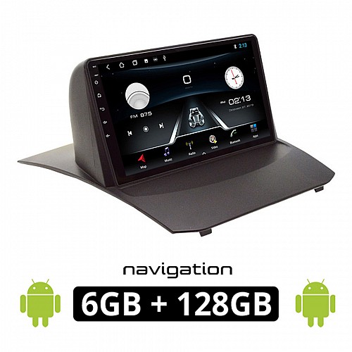 FORD FIESTA 2010 - 2018 Android οθόνη αυτοκίνητου 6GB με GPS WI-FI (ηχοσύστημα αφής 9" ιντσών OEM Youtube Playstore MP3 USB Radio Bluetooth Mirrorlink εργοστασιακή, 4x60W, AUX) FO99-6GB