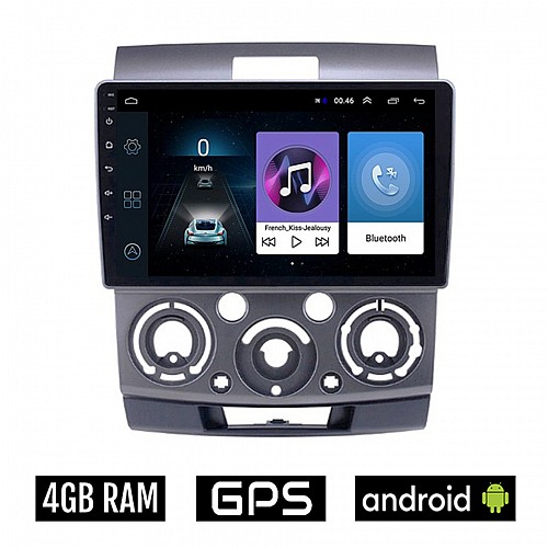 FORD RANGER 2007-2011 Android οθόνη αυτοκίνητου 4GB με GPS WI-FI (ηχοσύστημα αφής 9" ιντσών OEM Youtube Playstore MP3 USB Radio Bluetooth Mirrorlink εργοστασιακή, 4x60W, πλοηγός)