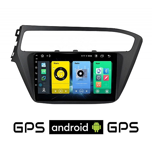 HYUNDAI i20 (μετά το 2019) Android οθόνη αυτοκίνητου με GPS WI-FI (ηχοσύστημα αφής 9" ιντσών OEM Youtube Playstore MP3 USB Radio Bluetooth Mirrorlink εργοστασιακή, 4x60W, AUX) HY555