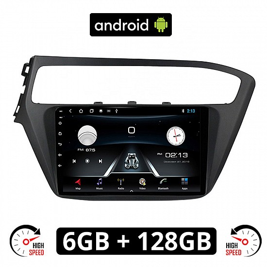 HYUNDAI i20 (μετά το 2019) Android οθόνη αυτοκίνητου 6GB με GPS WI-FI (ηχοσύστημα αφής 9" ιντσών OEM Youtube Playstore MP3 USB Radio Bluetooth Mirrorlink εργοστασιακή, 4x60W, AUX) HY555-6GB