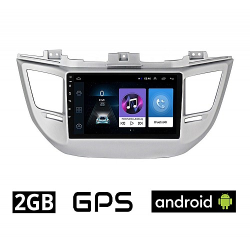HYUNDAI TUCSON 2015-2019 Android οθόνη αυτοκίνητου με GPS WI-FI 2GB (ηχοσύστημα αφής 9" ιντσών OEM Youtube Playstore MP3 USB Radio Bluetooth Mirrorlink εργοστασιακή, 4x60W, AUX) HY33-2GB