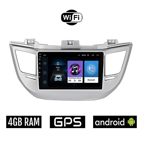 HYUNDAI TUCSON 2015-2019 Android οθόνη αυτοκίνητου με GPS WI-FI 4GB (ηχοσύστημα αφής 9" ιντσών OEM Youtube Playstore MP3 USB Radio Bluetooth Mirrorlink εργοστασιακή, 4x60W, AUX)