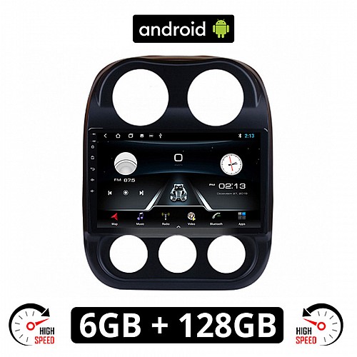 JEEP COMPASS 2009-2016 Android οθόνη αυτοκίνητου 6GB με GPS WI-FI (ηχοσύστημα αφής 10" ιντσών OEM Youtube Playstore MP3 USB Radio Bluetooth Mirrorlink εργοστασιακή, 4x60W, AUX) JE53-6GB