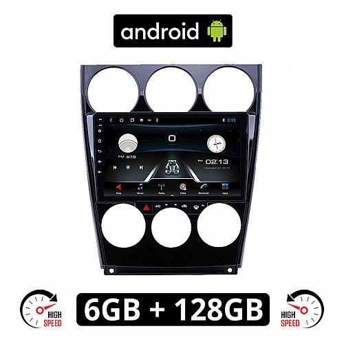 MAZDA 6 2005-2008 Android οθόνη αυτοκίνητου 6GB με GPS WI-FI (ηχοσύστημα αφής 9" ιντσών OEM Youtube Playstore MP3 USB Radio Bluetooth Mirrorlink εργοστασιακή, 4x60W, AUX) MA93-6GB