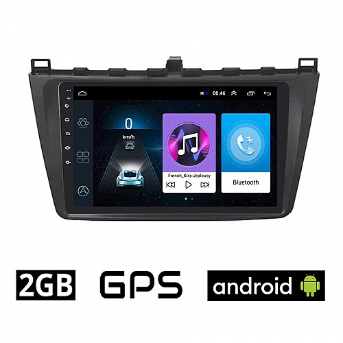 MAZDA 6 (μετά το 2008) Android οθόνη αυτοκίνητου 2GB με GPS WI-FI (ηχοσύστημα αφής 9" ιντσών OEM Youtube Playstore MP3 USB Radio Bluetooth Mirrorlink εργοστασιακή, 4x60W, AUX) MA168-2GB
