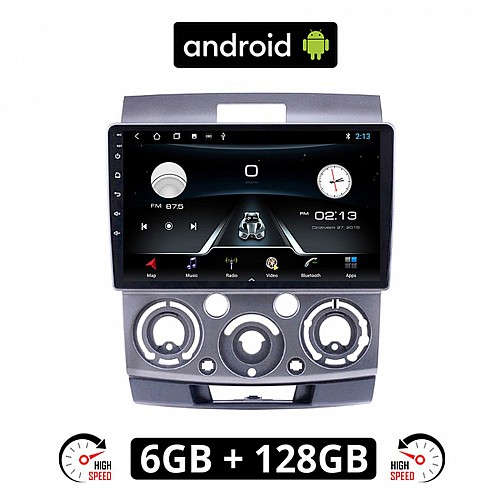 MAZDA BT-50 (2006-2011) Android οθόνη αυτοκίνητου 6GB με GPS WI-FI (ηχοσύστημα αφής 9" ιντσών OEM Youtube Playstore MP3 USB Radio Bluetooth Mirrorlink εργοστασιακή, 4x60W, AUX) MA649-6GB