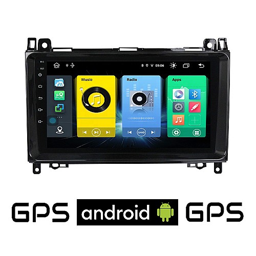 MERCEDES A (W169) (2004-2012) Android οθόνη αυτοκίνητου με GPS WI-FI (ηχοσύστημα αφής 9" ιντσών OEM Youtube Playstore MP3 USB Radio Bluetooth Mirrorlink εργοστασιακή, 4x60W, Benz) ME14