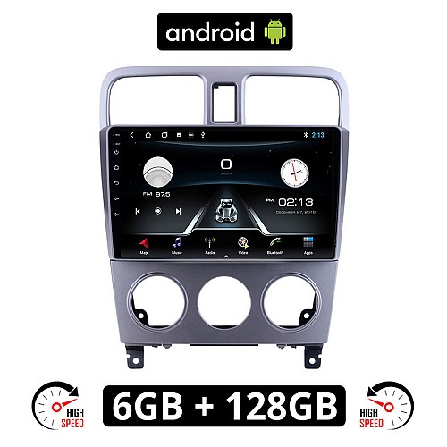 SUBARU IMPREZA (2002-2008) Android οθόνη αυτοκίνητου 6GB με GPS WI-FI (ηχοσύστημα αφής 9" ιντσών OEM Youtube Playstore MP3 USB Radio Bluetooth Mirrorlink εργοστασιακή, 4x60W, AUX, πλοηγός)