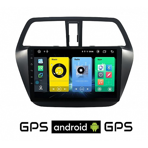 SUZUKI SX4 S-CROSS (μετά το 2014) Android οθόνη αυτοκίνητου με GPS WI-FI (ηχοσύστημα αφής 9" ιντσών OEM Youtube Playstore MP3 USB Radio Bluetooth Mirrorlink εργοστασιακή, 4x60W, AUX) SUZ49
