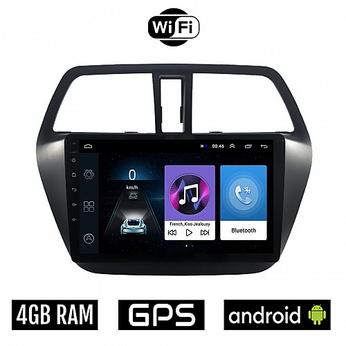 SUZUKI SX4 S-CROSS (μετά το 2014) Android οθόνη αυτοκίνητου 4GB με GPS WI-FI (ηχοσύστημα αφής 9" ιντσών OEM Youtube Playstore MP3 USB Radio Bluetooth Mirrorlink εργοστασιακή 4x60W)
