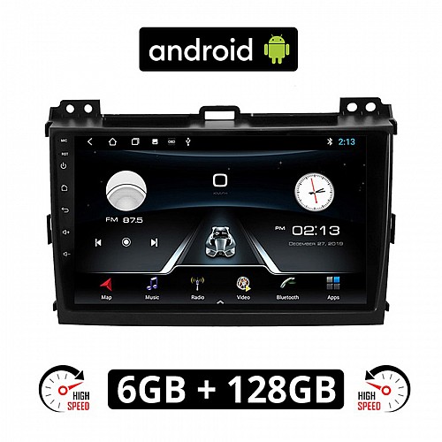 TOYOTA LAND CRUISER (2003-2009) Android οθόνη αυτοκίνητου 6GB με GPS WI-FI (TOYOTA LANDCRUISER ηχοσύστημα αφής 9" ιντσών OEM Youtube Playstore MP3 USB Radio Bluetooth Mirrorlink  εργοστασιακή, 4 x 60W, AUX) TO84-6GB