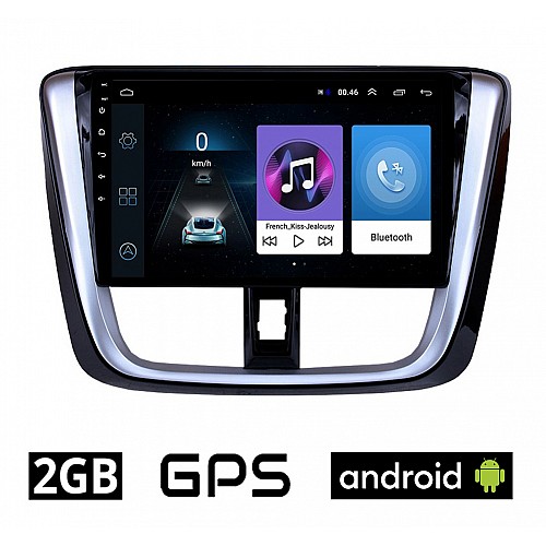 TOYOTA YARIS (2015 - 2020) Android οθόνη αυτοκίνητου 2GB με GPS WI-FI (ηχοσύστημα αφής 9" ιντσών OEM Youtube Playstore MP3 USB Radio Bluetooth Mirrorlink εργοστασιακή, 4 x 60W, AUX) TO47-2GB