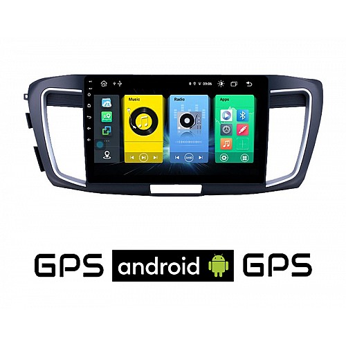 HONDA ACCORD (2007 - 2013) Android οθόνη αυτοκίνητου με GPS WI-FI (ηχοσύστημα αφής 9" ιντσών OEM Youtube Playstore MP3 USB Radio Bluetooth Mirrorlink εργοστασιακή, 4x60W, AUX)
