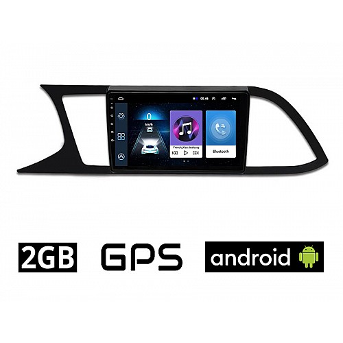 SEAT LEON (μετά το 2012) Android οθόνη αυτοκίνητου 2GB με GPS WI-FI (ηχοσύστημα αφής 9" ιντσών OEM Youtube Playstore MP3 USB Radio Bluetooth Mirrorlink εργοστασιακή, 4x60W, AUX) SE72-2GB