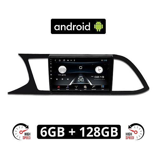 SEAT LEON (μετά το 2012) Android οθόνη αυτοκίνητου 6GB με GPS WI-FI (ηχοσύστημα αφής 9" ιντσών OEM Youtube Playstore MP3 USB Radio Bluetooth Mirrorlink εργοστασιακή, 4x60W, AUX) SE72-6GB