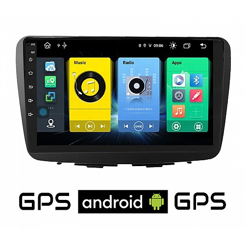 SUZUKI BALENO (μετά το 2016) Android οθόνη αυτοκίνητου με GPS WI-FI (ηχοσύστημα αφής 9" ιντσών OEM Youtube Playstore MP3 USB Radio Bluetooth Mirrorlink εργοστασιακή, 4x60W, AUX) SU70