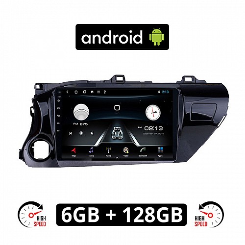 TOYOTA HILUX (μετά το 2017) Android οθόνη αυτοκίνητου 6GB με GPS WI-FI (ηχοσύστημα αφής 10" ιντσών OEM Youtube Playstore MP3 USB Radio Bluetooth Mirrorlink εργοστασιακή, 4x60W, AUX) TO36-6GB