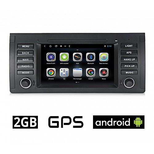 BMW SERIES 5 (E39) 1997 - 2005 Android οθόνη αυτοκίνητου 2GB με GPS WI-FI DSP (ηχοσύστημα αφής 7" ιντσών OEM Youtube Playstore MP3 USB Radio Bluetooth 4x60W Mirrorlink εργοστασιακού τύπου) BM15