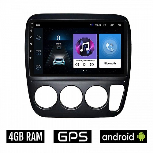 HONDA CRV (1996 - 2006) A/C Android οθόνη αυτοκίνητου 4GB με GPS WI-FI (ηχοσύστημα αφής 9" ιντσών OEM Youtube Playstore MP3 USB Radio Bluetooth Mirrorlink εργοστασιακή, 4x60W, AUX)