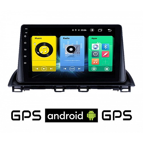 MAZDA 3 (μετά το 2014) Android οθόνη αυτοκίνητου με GPS WI-FI (ηχοσύστημα αφής 9" ιντσών OEM Youtube Playstore MP3 USB Radio Bluetooth Mirrorlink εργοστασιακή, 4x60W, AUX) MA12