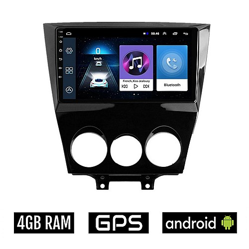 MAZDA RX-8 (μετά το 2008) Android οθόνη αυτοκίνητου 4GB με GPS WI-FI (ηχοσύστημα αφής 9" ιντσών OEM Youtube Playstore MP3 USB Radio Bluetooth Mirrorlink εργοστασιακή, 4x60W, AUX)